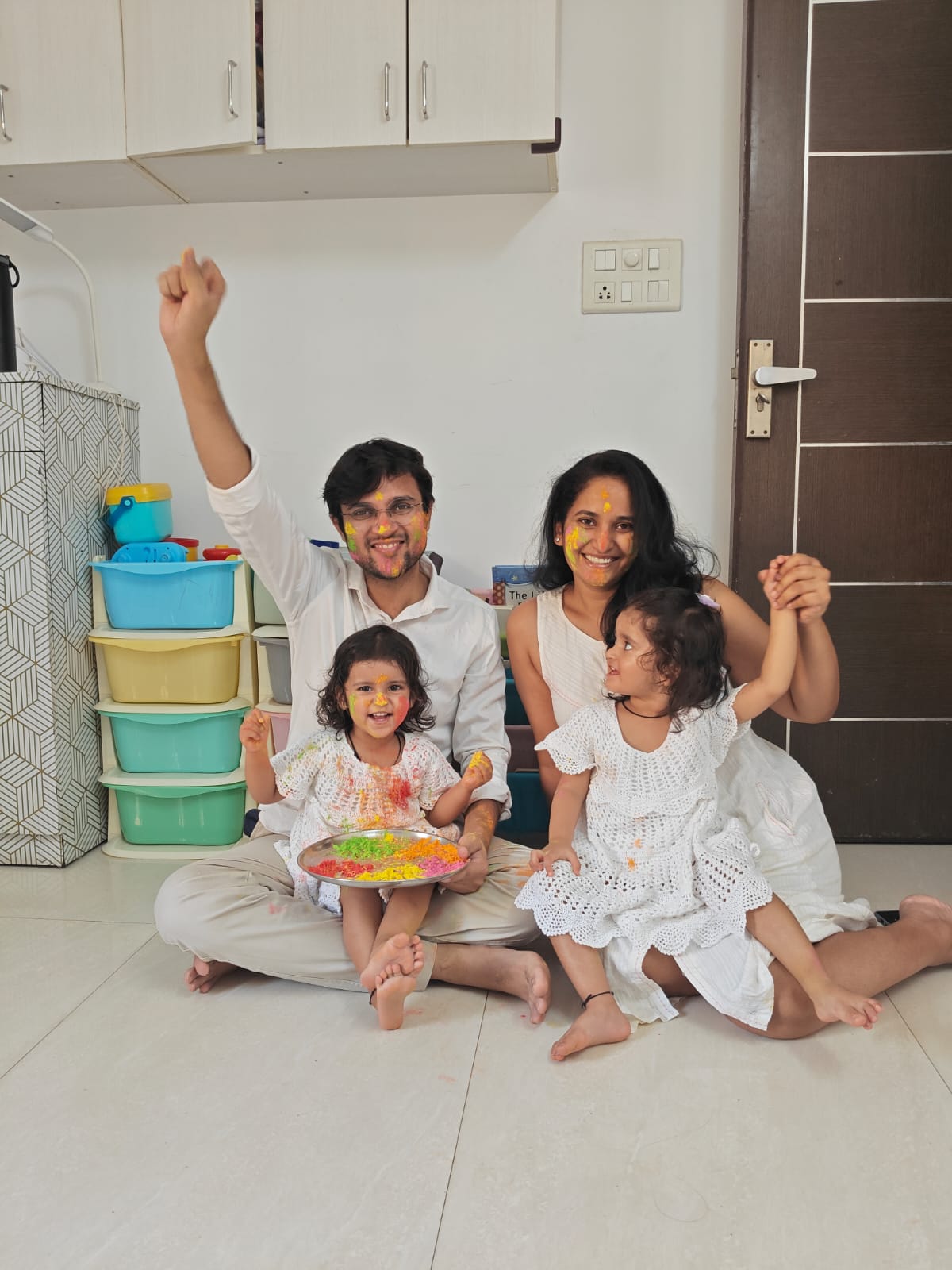 Pritesh Mittal with his family